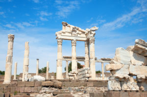Trajan temple in Pergamum Turkey