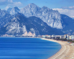 Konyaalti beach, Antalya Antalya on Christian Cruises Turkey