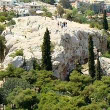 Mars Hill overlooking the city of Athens