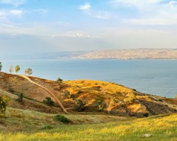 The hills of Galilee, the Sea of Galilee in the background