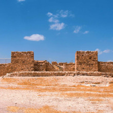 Ruins of the Ancient Israelite Fortress at Tel Arad in Israel