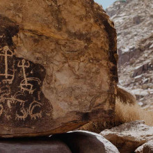 Petroglyphs at the base of jabal al lawz the real mount sinai of moses
