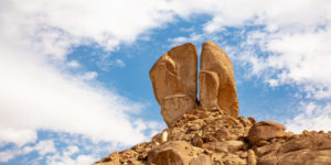 Split Rock of Horeb in Saudi Arabia