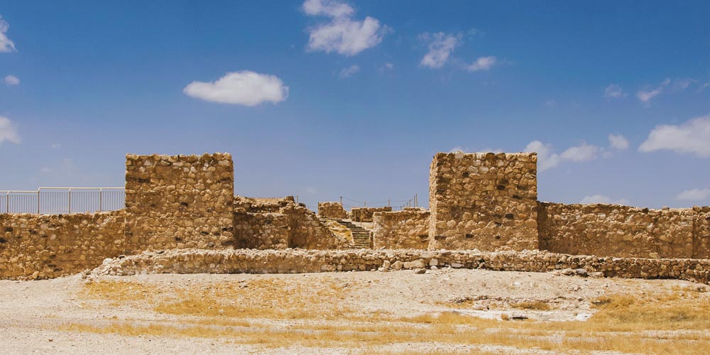 God's Judgment shown through ancient ruins at Tel Arad in Israel