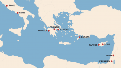 HUGHES map Greece Locations