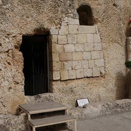 Jerusalem Holy Sites Garden Tomb Near Place of a skull