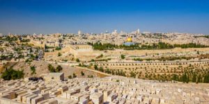 Panorama of Jerusalem from Mount of Olives