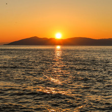 sunset at sea greece web
