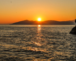 sunset at sea greece web