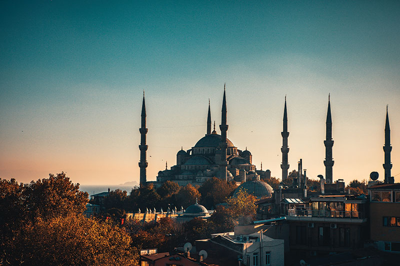 Hagia Sophia basilica at night Istanbul unsplash