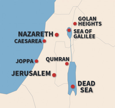 israel 2023 hughes harris tour map