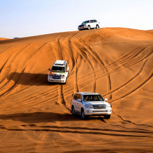 Landcruisers in Saudi Arabia Desert CC