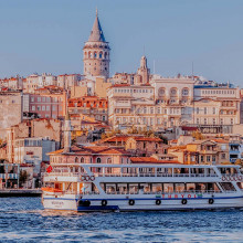 Boat on the Bosphorus Istanbul Turkey