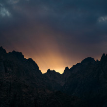 Saudi Arabia Mountain Sunset