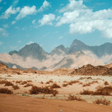 Mountains around Mount Sinai featured