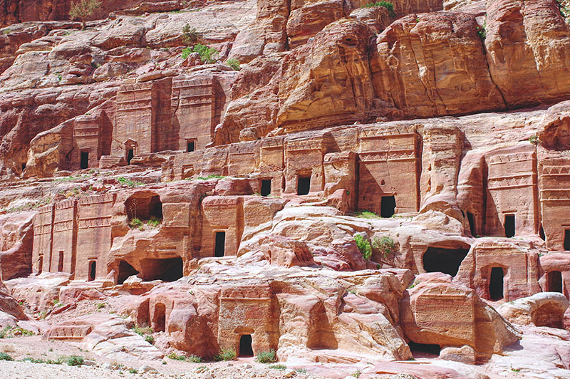 Tombs in the rock Petra Jordan unsplash