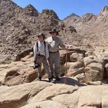 Miles Jones with Studying Youth Mount Sinai in Arabia