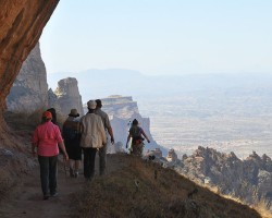 hiking to ancient rock churches of Tigray