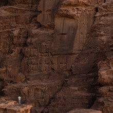 sandstone rock formations Hisma Desert Saudi Arabia unsplash