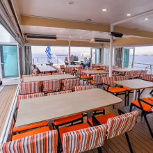 upper deck dining lounge area exodus cruise