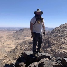 Dr. Tommy Collie on Mount Sinai Jabal al Lawz