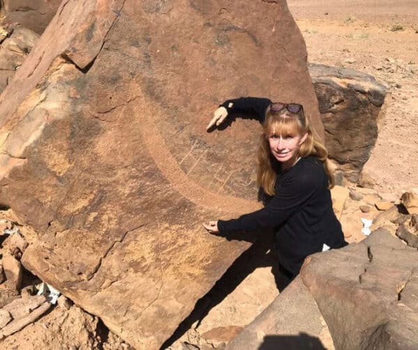 learning about carved rock inscriptions in saudi arabia