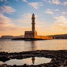 Chania, Greece lighthouse unsplash