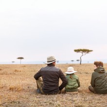 outdoors with kids on africa safari