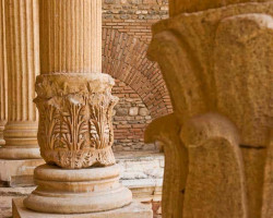ancient church columns at Sardis Turkey ancient church columns at Sardis Turkey