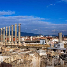ancient ruins at Smyrna Turkey ancient ruins at Smyrna Turkey