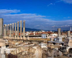 ancient ruins at Smyrna Turkey ancient ruins at Smyrna Turkey