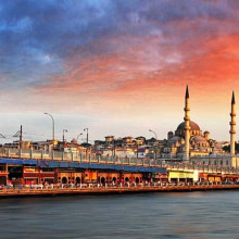 sunset view of Istanbul Turkey sunset view of Istanbul Turkey