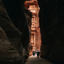People Visiting Carved Temple, Petra, Jordan pexels