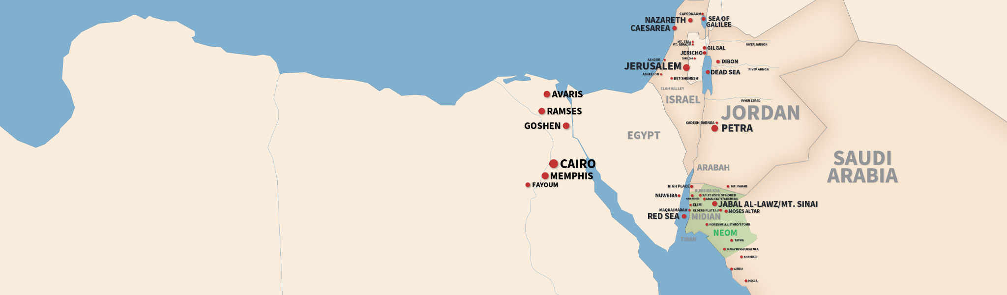 Exodus Specialists Map