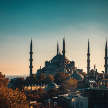 Hagia Sophia basilica at night Istanbul unsplash