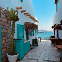 teal doors by the sea bodrum turkey unsplash