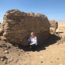 Rhonda Sand with mud brick ruins at Tannis and Pi Ramses Rhonda Sand with mud brick ruins at Tannis and Pi Ramses