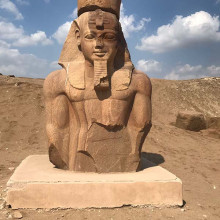 colossal statue of Ramesses II located in Tanis Egypt colossal statue of Ramesses II located in Tanis Egypt