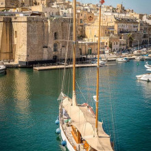 gulet, moored in the historic Grand Harbour alongside the fortified bastions of Birgu Malta unsplash gulet, moored in the historic Grand Harbour alongside the fortified bastions of Birgu Malta unsplash
