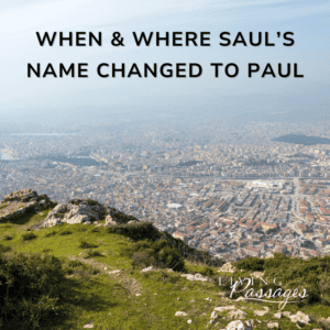 Saul's Name Change to Paul