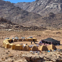 day view of camp at mt sinai in arabia day view of camp at mt sinai in arabia